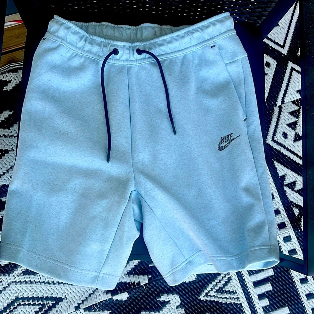 Light blue Nike sweat shorts